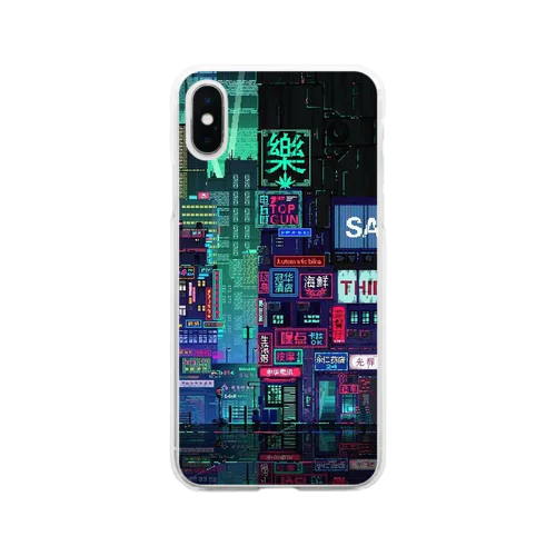 neon lights Soft Clear Smartphone Case