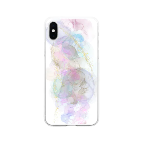 アルコールインクアート Soft Clear Smartphone Case