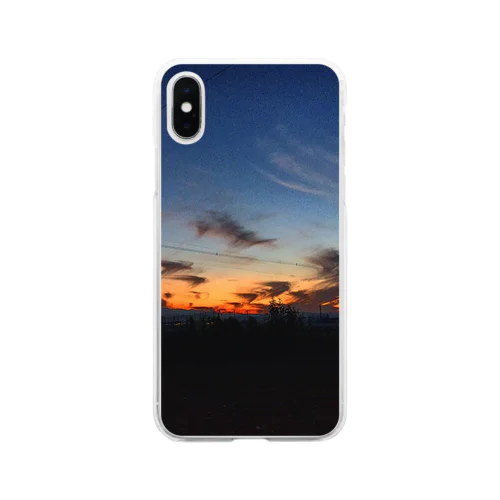 夕焼けこやけ Soft Clear Smartphone Case