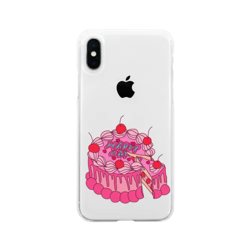 HAPPY CAKE Soft Clear Smartphone Case