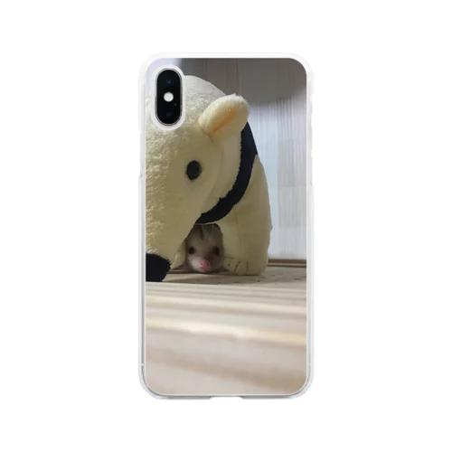 ハリネズミとコアリクイ Soft Clear Smartphone Case