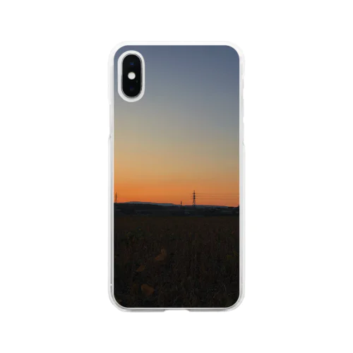 夕焼けこやけ Soft Clear Smartphone Case