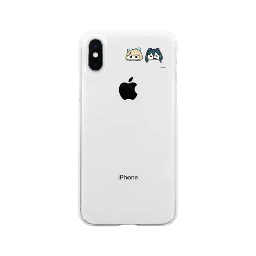 右上にちゃいそん！ Soft Clear Smartphone Case