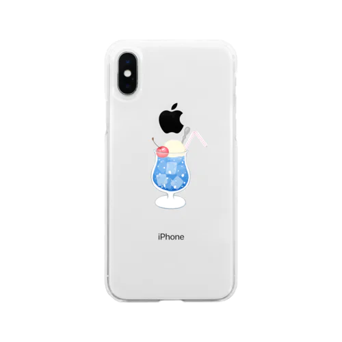 碧のソーダ水（単品） Soft Clear Smartphone Case