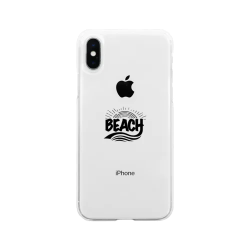 The beach Soft Clear Smartphone Case