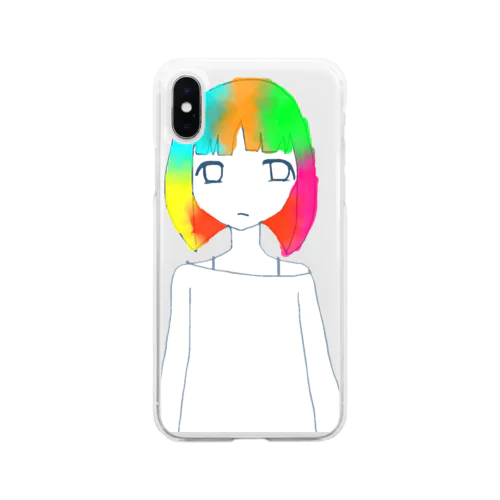 カラフルガール Soft Clear Smartphone Case