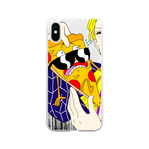 ピッツァスティーブとプロシュート Soft Clear Smartphone Case