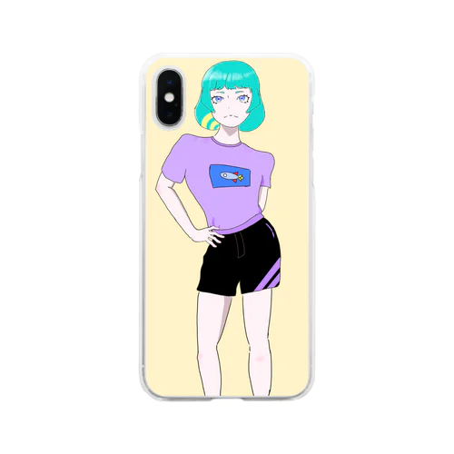 みどろちゃんB Soft Clear Smartphone Case