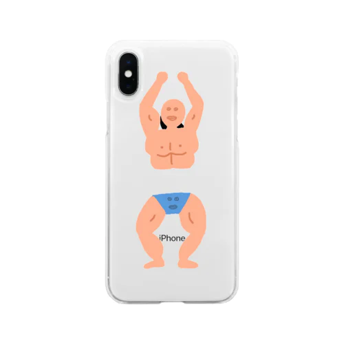 筋肉はつよいマン Soft Clear Smartphone Case