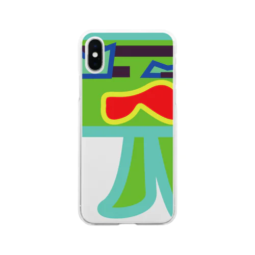 戦士squid (カラー3) Soft Clear Smartphone Case