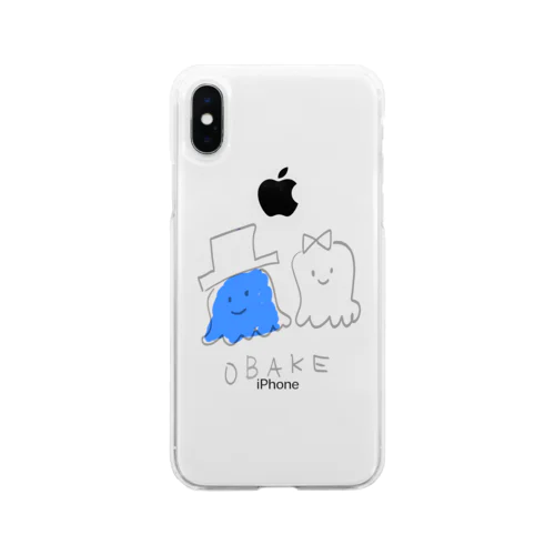 おばけ Soft Clear Smartphone Case