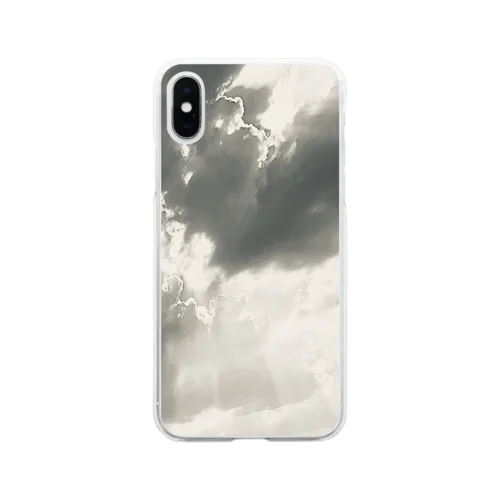 雨が上がった空 Soft Clear Smartphone Case