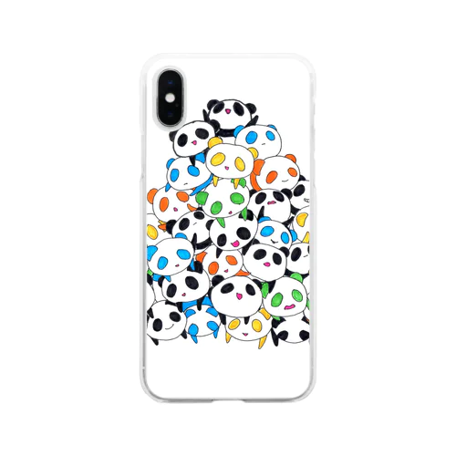 ☆★colorful PANDA★☆ ソフトクリアスマホケース