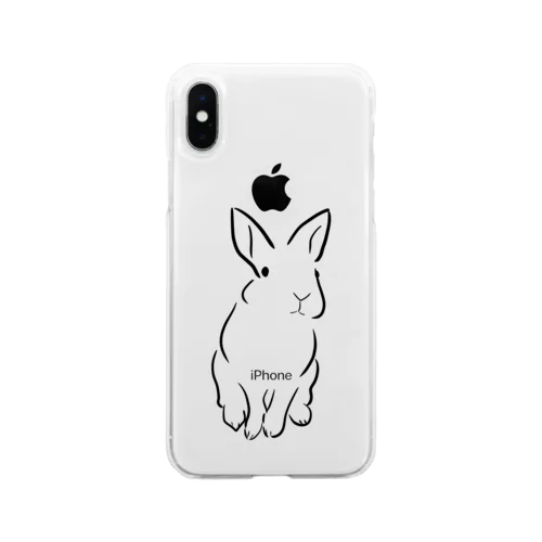 うさぎ Soft Clear Smartphone Case