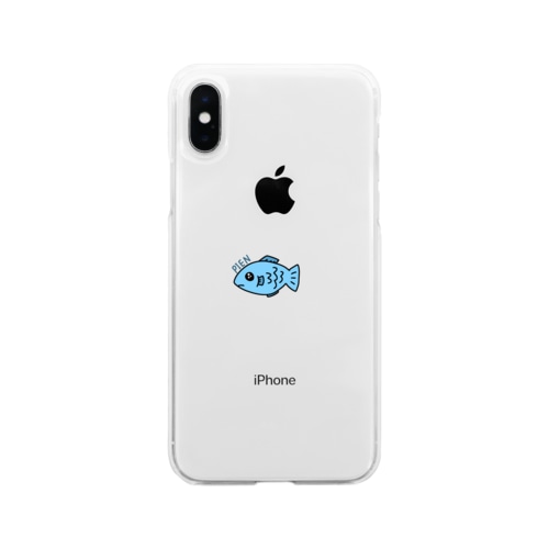 ぴえん魚 Soft Clear Smartphone Case