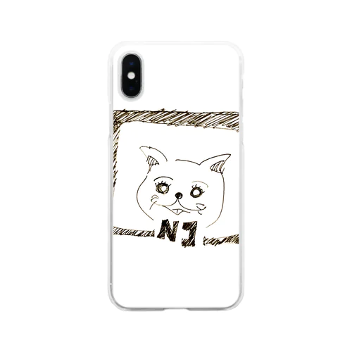 N子 Soft Clear Smartphone Case