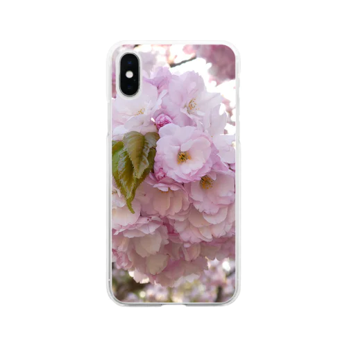 八重桜 Soft Clear Smartphone Case