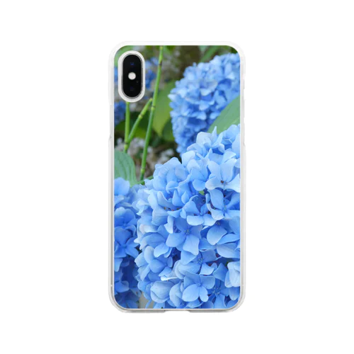 紫陽花 Soft Clear Smartphone Case