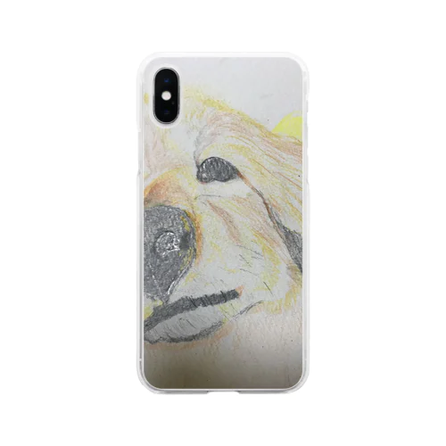 とろけるわんこ Soft Clear Smartphone Case