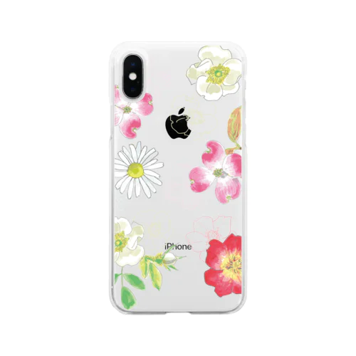 floral floral Soft Clear Smartphone Case