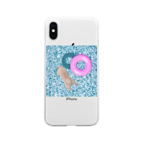 ぷかぷかもこ Soft Clear Smartphone Case