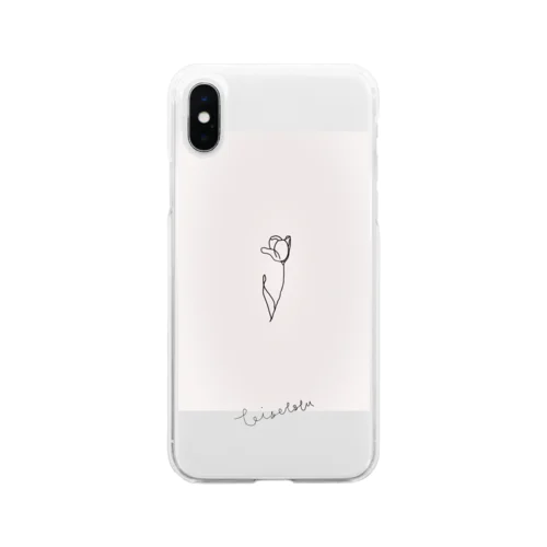 🌷チューリップ🌷 Soft Clear Smartphone Case