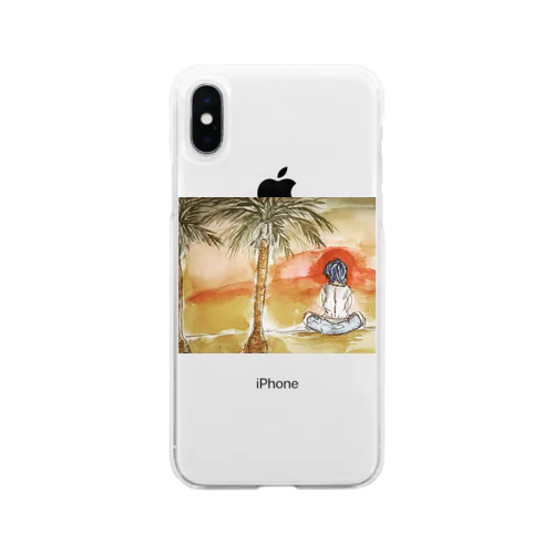 summer time Soft Clear Smartphone Case