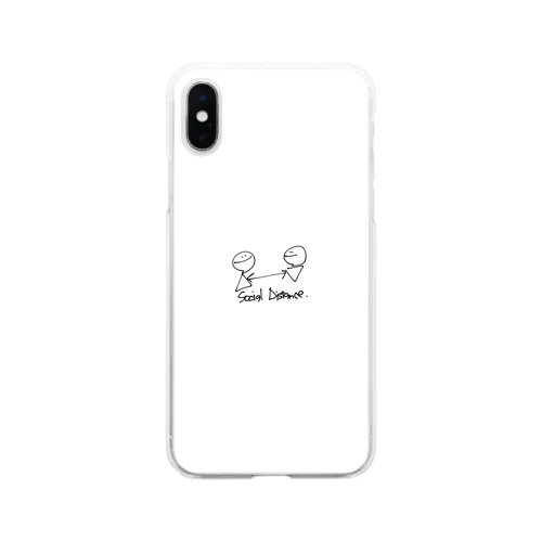 Social Distance. Soft Clear Smartphone Case