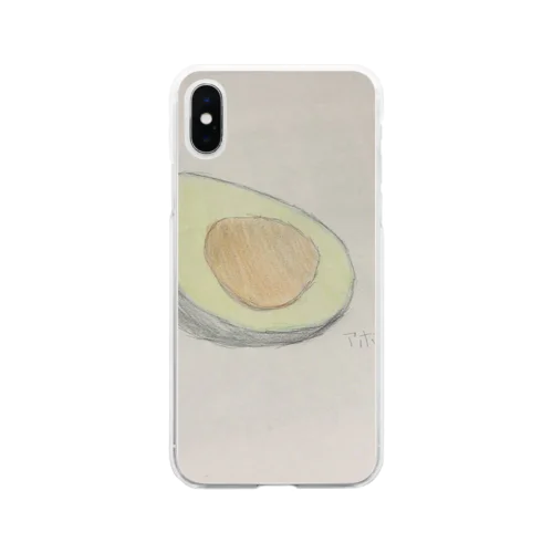 アボカド食べたい Soft Clear Smartphone Case