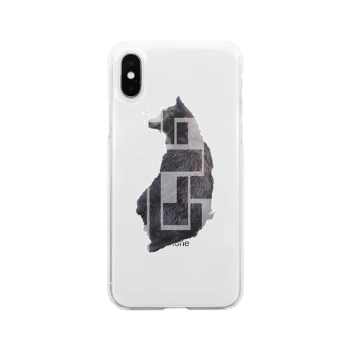 くま Soft Clear Smartphone Case