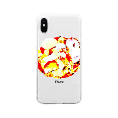 めらめらラーメンの結晶 Soft Clear Smartphone Case