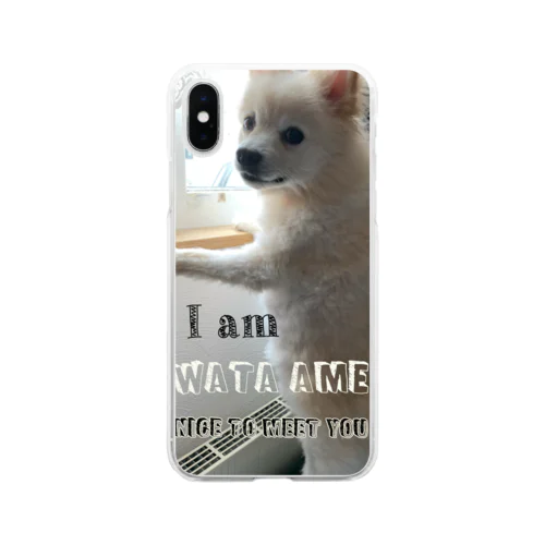 MYNAME わたあめ Soft Clear Smartphone Case