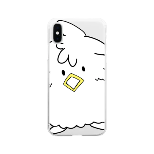 モケちゃん 喜び Soft Clear Smartphone Case