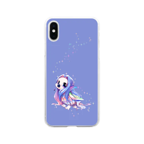 アマビエ携帯ケース Soft Clear Smartphone Case