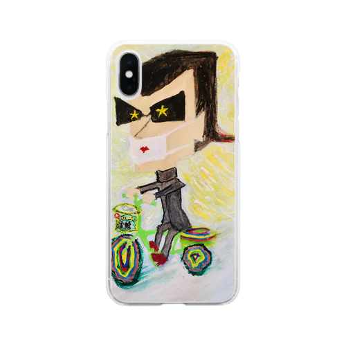 自転車暴走族 Soft Clear Smartphone Case