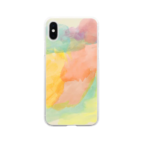 satonoe colorful Soft Clear Smartphone Case