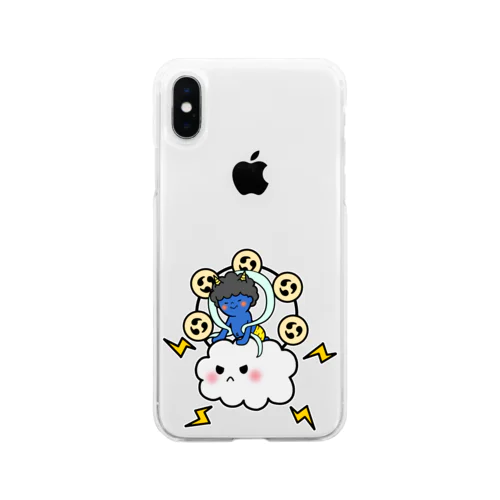 らいじん Soft Clear Smartphone Case