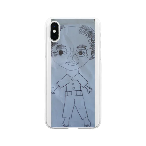 おじさん Soft Clear Smartphone Case