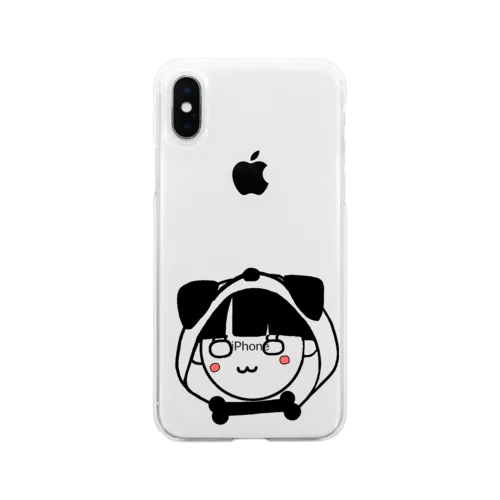 パグパーカー Soft Clear Smartphone Case