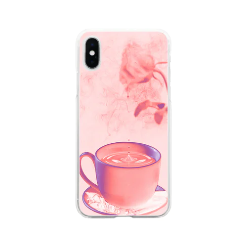 rose drop Soft Clear Smartphone Case