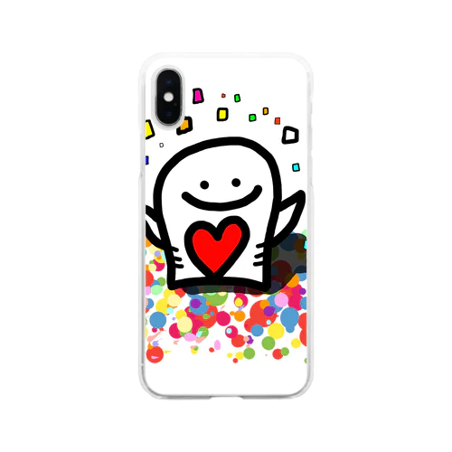 喜びくん Soft Clear Smartphone Case