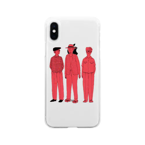 おじ3 Soft Clear Smartphone Case