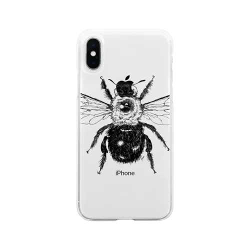 クマバチ(xylcopa.) Soft Clear Smartphone Case