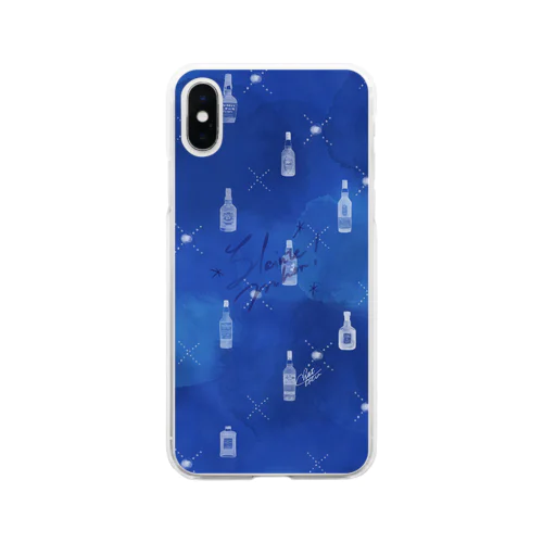 シンプルめにウイスキー Soft Clear Smartphone Case