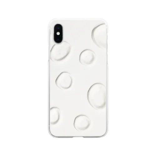 ホワイト Soft Clear Smartphone Case