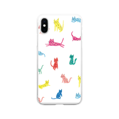 cats Soft Clear Smartphone Case