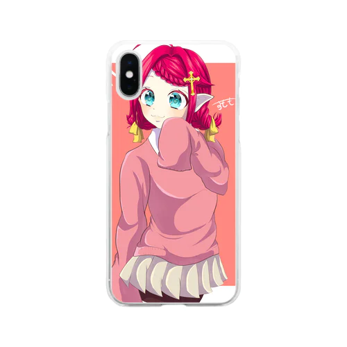 すももカバー Soft Clear Smartphone Case