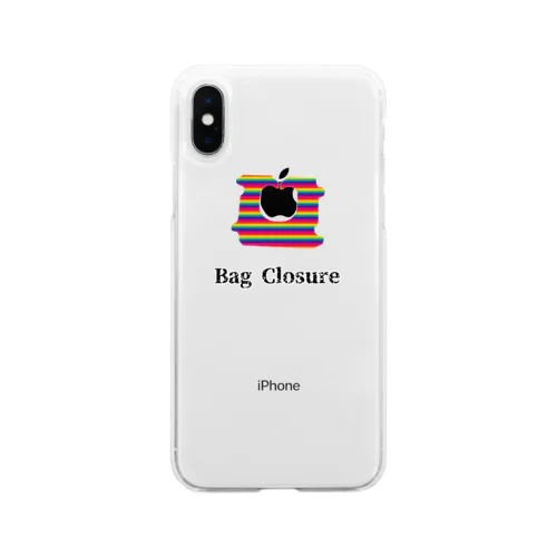 パンの袋をとめるアレ Soft Clear Smartphone Case