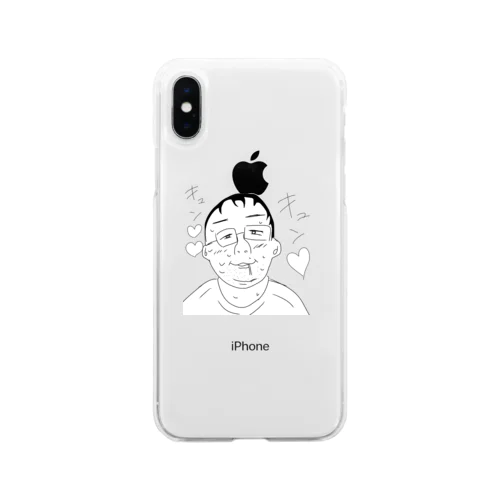 みんな大好きおぢさんグッズ😁 Soft Clear Smartphone Case