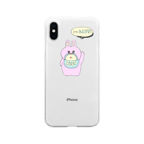 うさBABY Soft Clear Smartphone Case